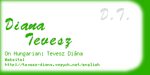 diana tevesz business card
